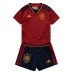 Spanien Replika Babykläder Hemma matchkläder barn VM 2022 Korta ärmar (+ Korta byxor)